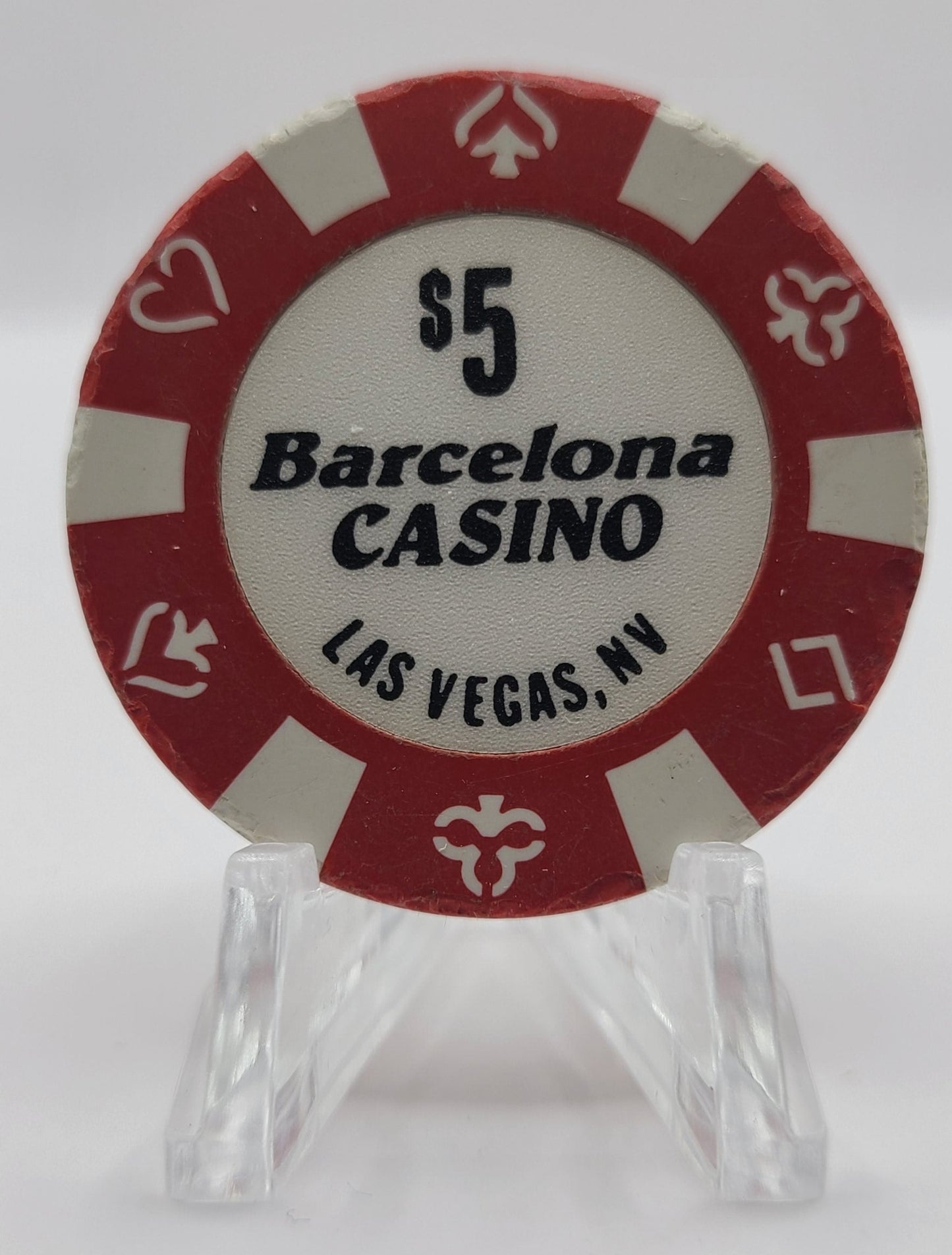 Barcelona Casino Las Vegas Nevada 1989 $5 Chip N6041