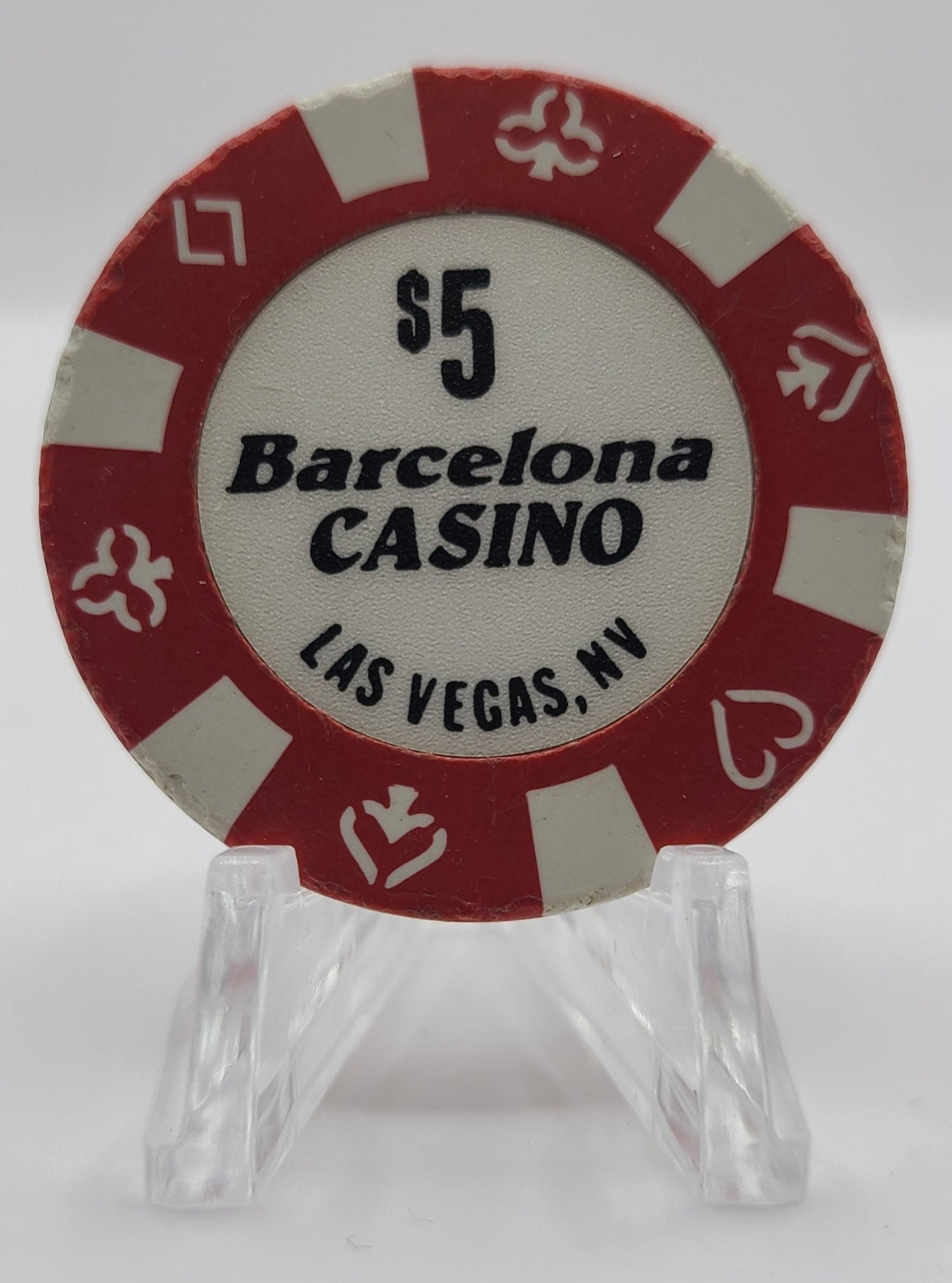 Barcelona Casino Las Vegas Nevada 1989 $5 Chip N6041