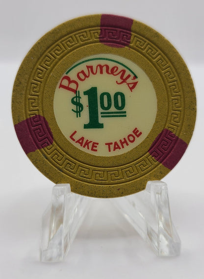 Barney's Casino Lake Tahoe Nevada 1960's $1 Chip