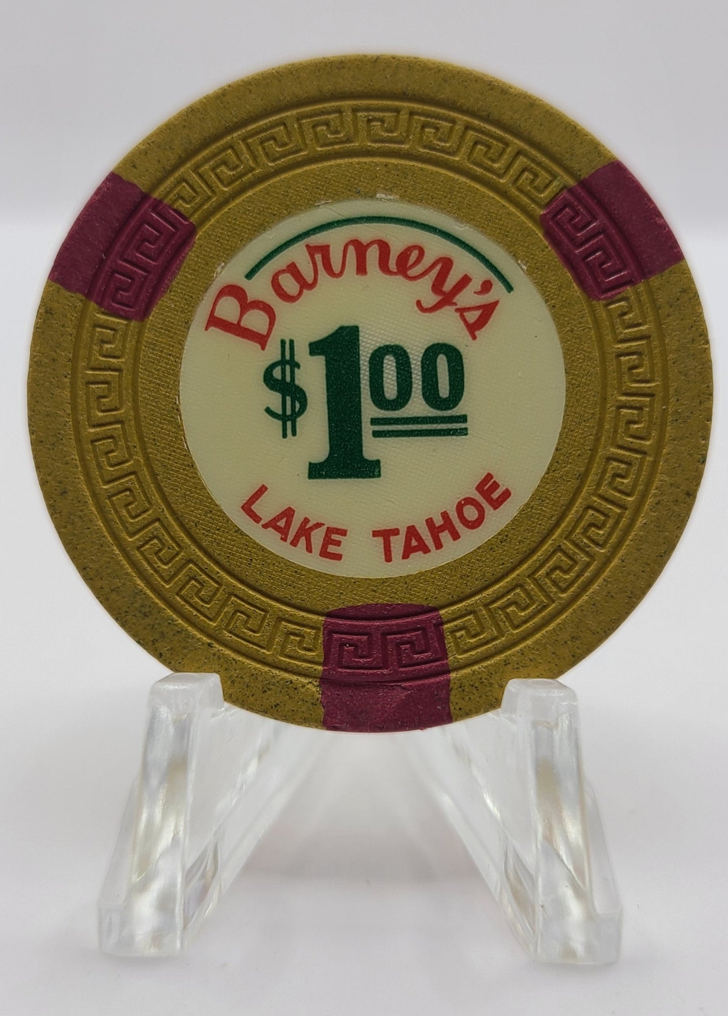 Barney's Casino Lake Tahoe Nevada 1960's $1 Chip