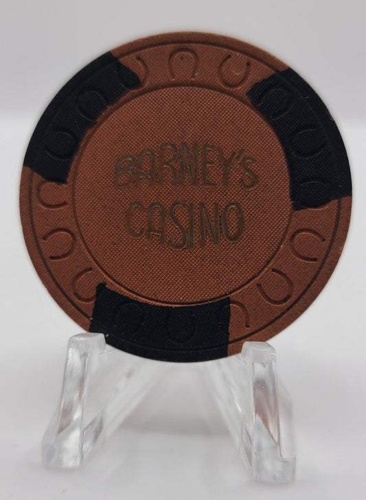 Barney's Casino Lake Tahoe Nevada 1980's "Roulette" Chip E3113