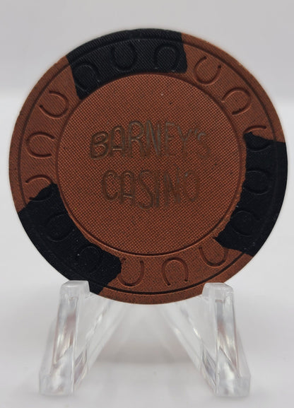 Barney's Casino Lake Tahoe Nevada 1980's "Roulette" Chip E3113