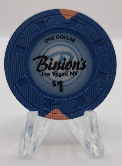 Binion's Gambling Hall Las Vegas Nevada 2013 $1 Chip D1304