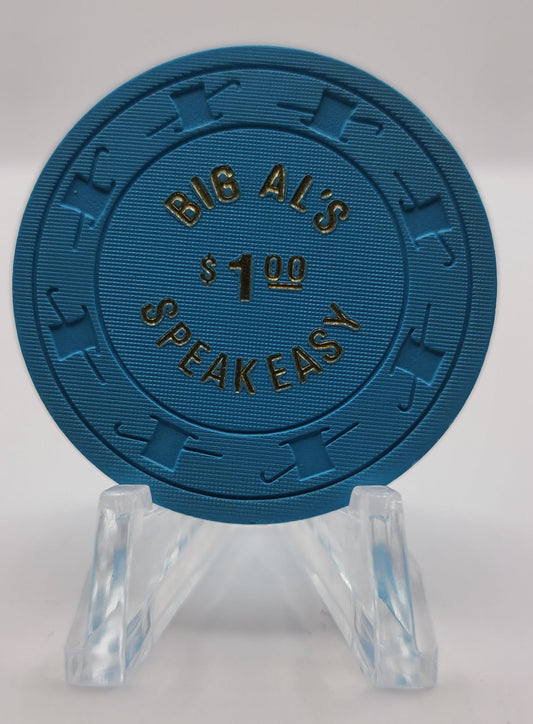 Big Al's Speakeasy Las Vegas Nevada 1980 $1 Chip N2822