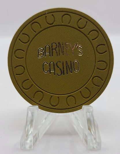 Barney's Casino Lake Tahoe Nevada 1983 Roulette Chip N4431.mu "UNCIRCULATED"