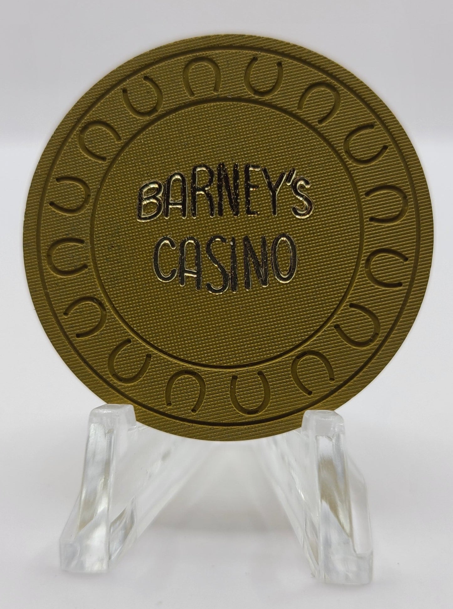 Barney's Casino Lake Tahoe Nevada 1983 Roulette Chip N4431.mu "UNCIRCULATED"