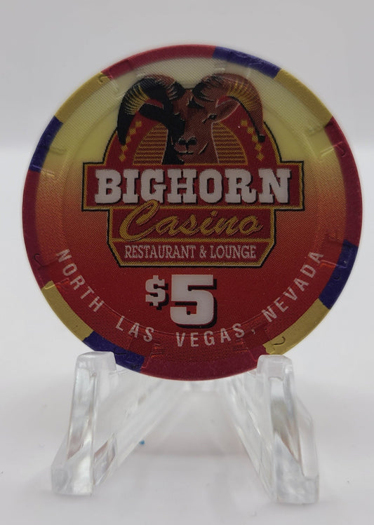 Bighorn Casino N.Las Vegas 1997 $5 Chip N7997