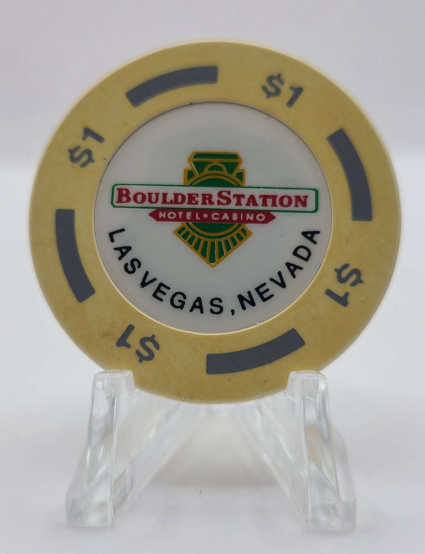 Boulder Station Casino Las Vegas Nevada 1990's $1 Chip