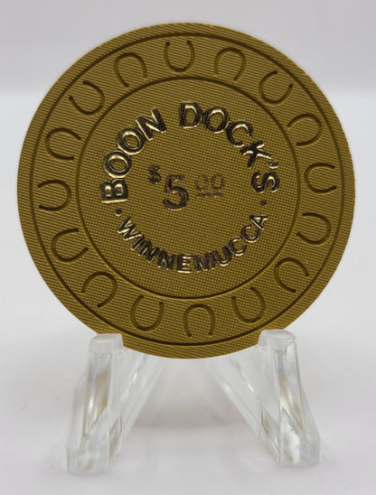 Boon Dock's Casino Winnemucca Nevada 1981 $5 Chip N4396