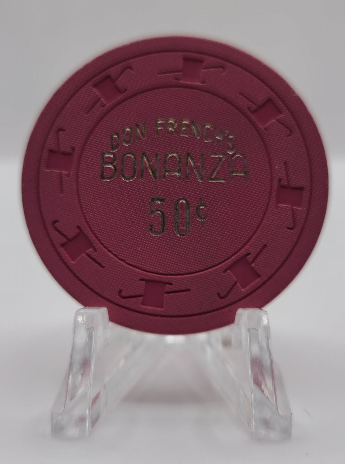 Bonanza "Don French" Casino N.Las Vegas Nevada 1955 $.50 Chip N3918