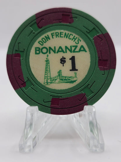 Bonanza "Don French" Casino N.Las Vegas Nevada 1967 $1 Chip N1373