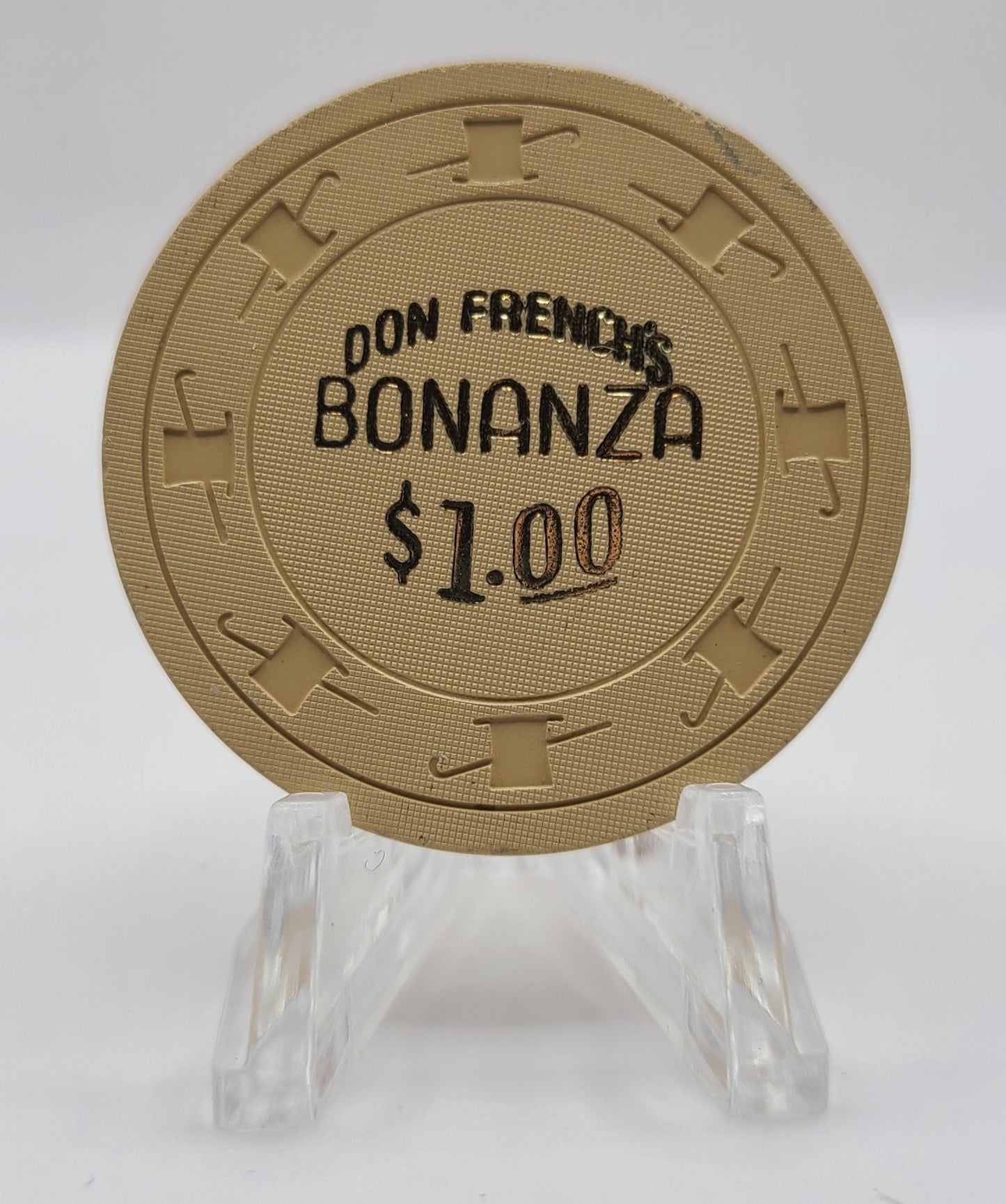 Bonanza "Don French"Casino N.Las Vegas Nevada 1955 $1 Chip N3852