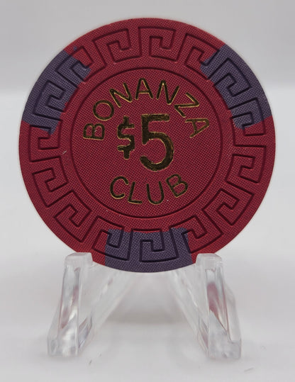 Bonanza Club Stateline Nevada 1966 $5 Chip