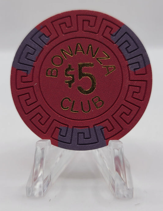 Bonanza Club Stateline Nevada 1966 $5 Chip