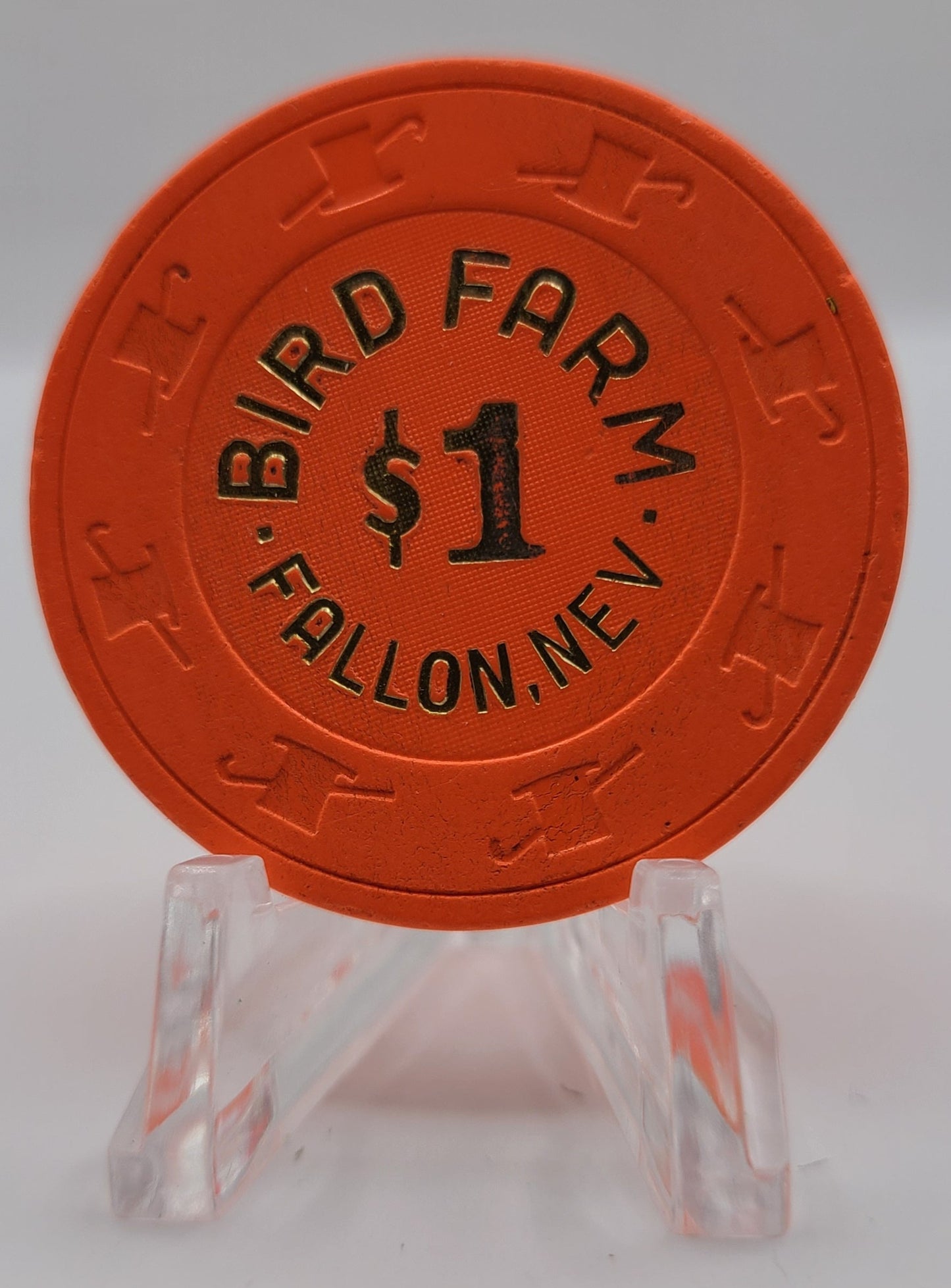 Bird Farm Casino Fallon Nevada 1988 $1 Chip N3180