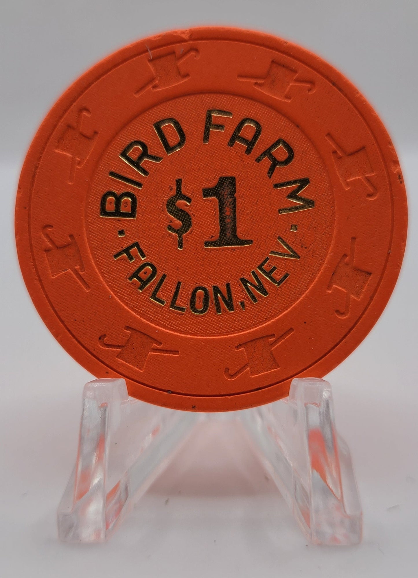 Bird Farm Casino Fallon Nevada 1988 $1 Chip N3180