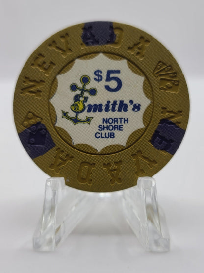 Smith's North Shore Club Lake Tahoe Nevada 1971 $5 Chip N6901