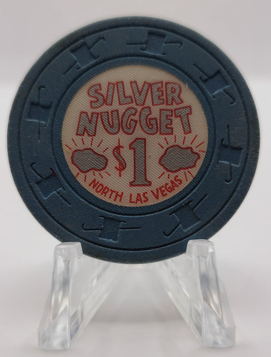 Silver Nugget Casino N.Las Vegas Nevada 1965 $1 Chip N2161