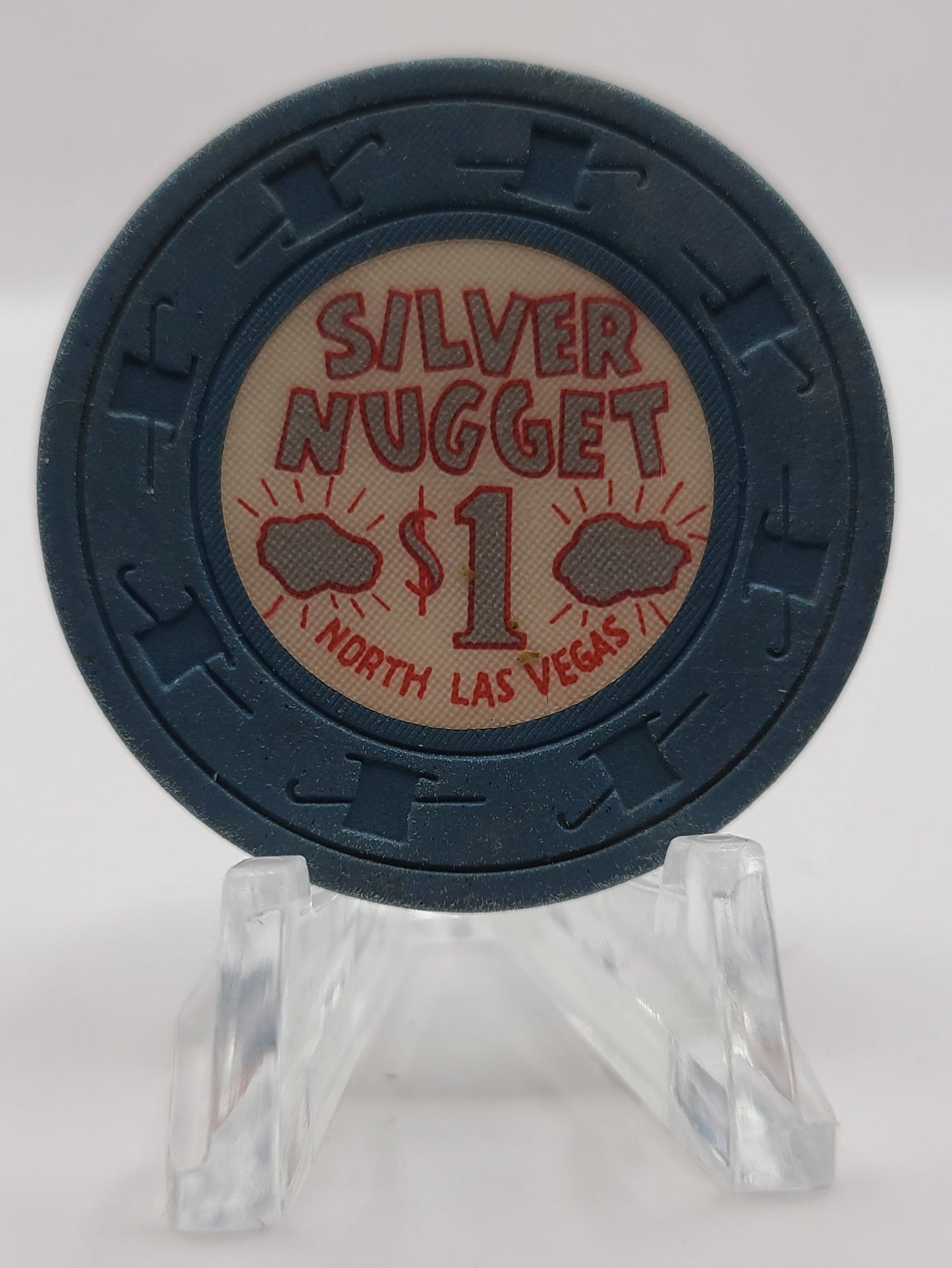 Silver Nugget Casino N.Las Vegas Nevada 1965 $1 Chip N2161