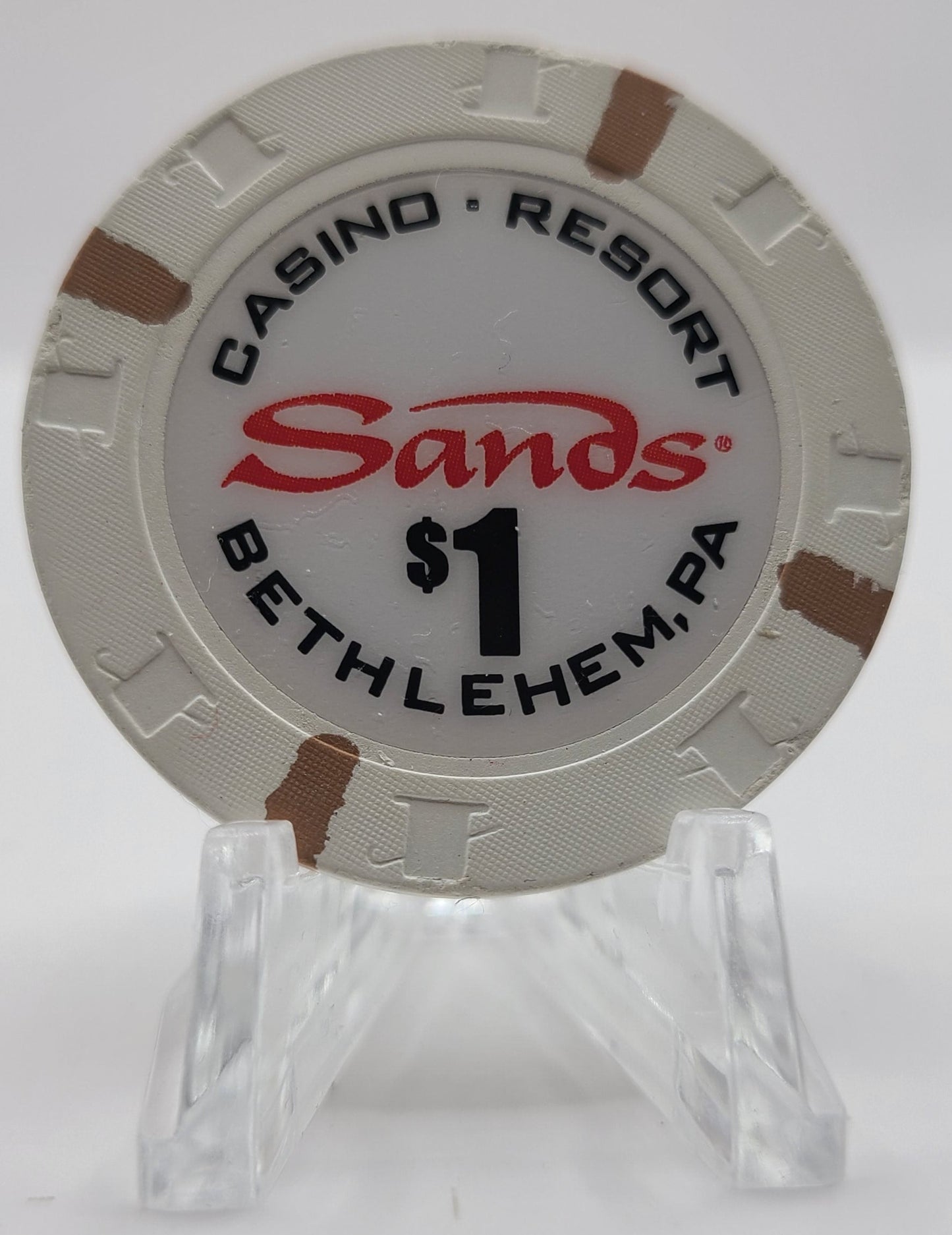 Sands Casino Bethlehem Pennsylvania $1 Chip