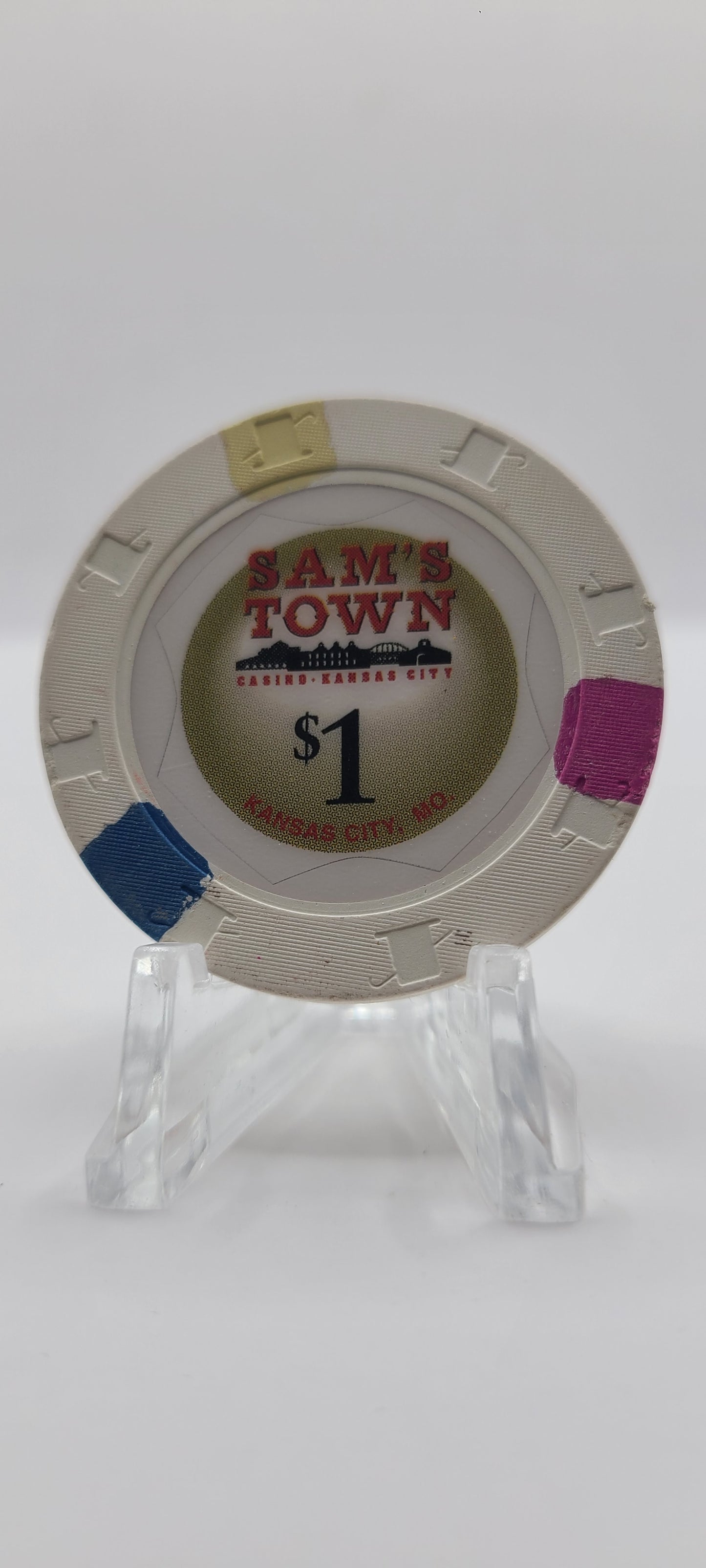 Sam's Town "Riverboat"Casino Kansas City Missouri $1 Chip