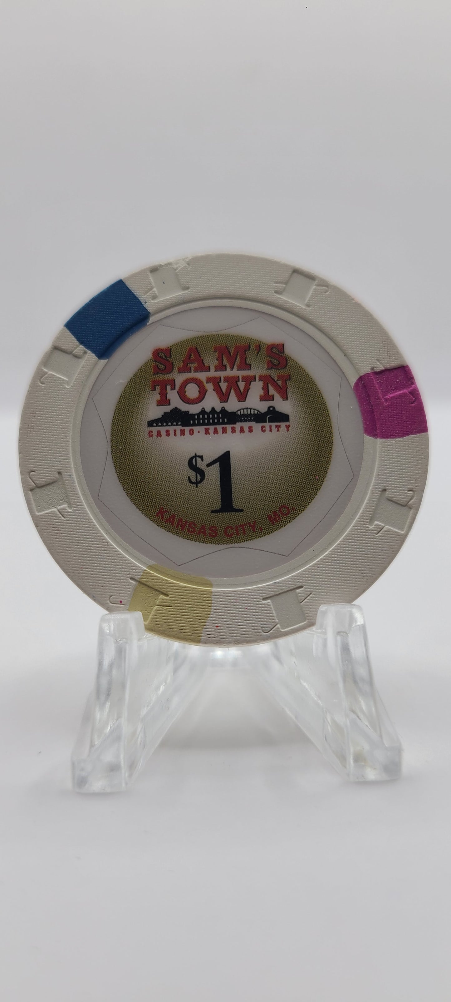 Sam's Town "Riverboat"Casino Kansas City Missouri $1 Chip