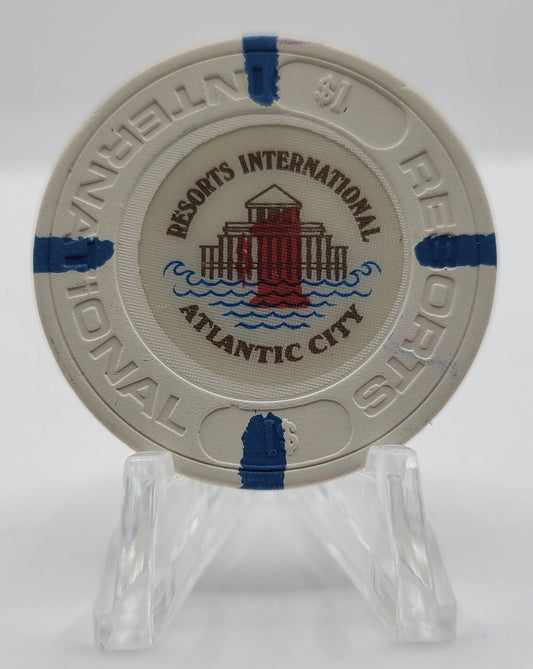 Resorts International Casino Atlantic City New Jersey $1 Chip