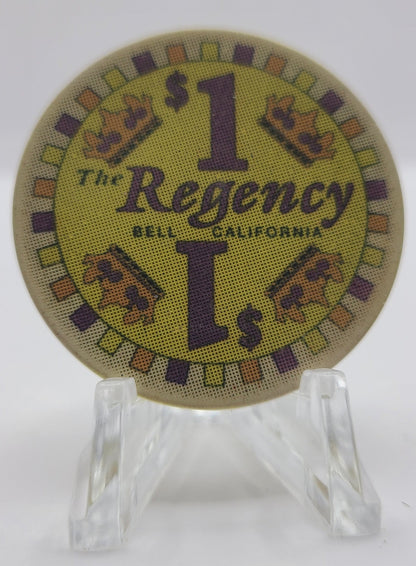 The Regency Card Club and Casino Bell California $1 Chip