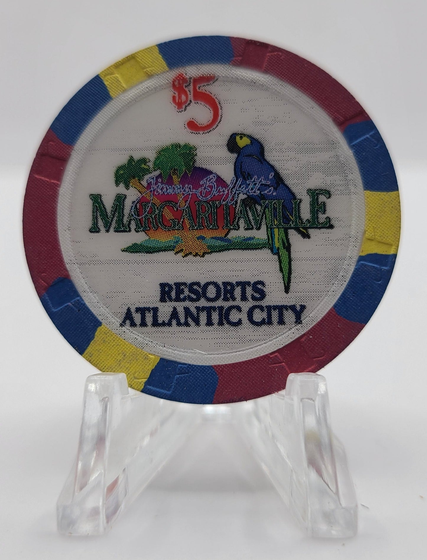 Resorts International Casino Atlantic City NJ "It's 5 o'Clock Somewhere" $5 Chip