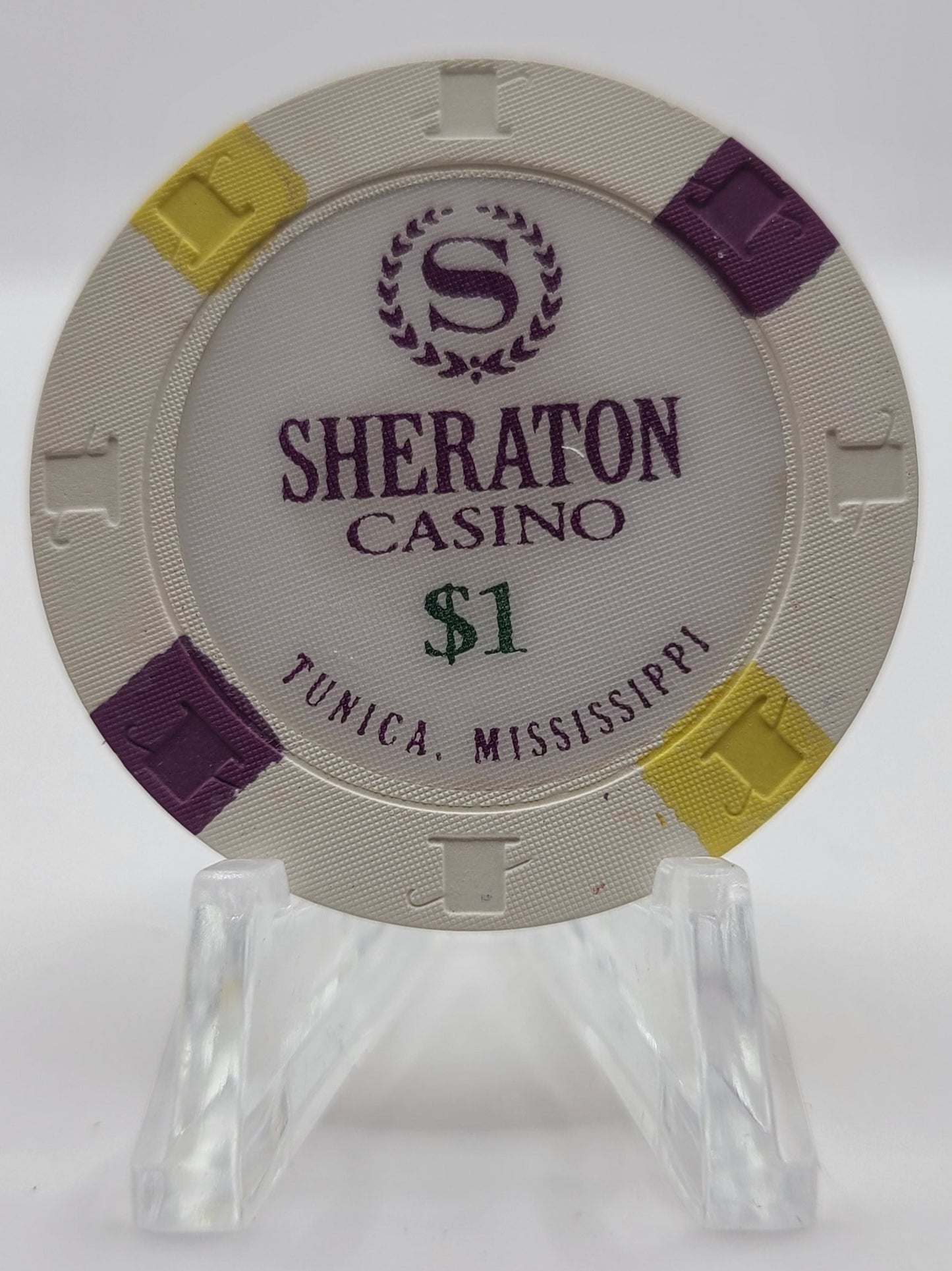 Sheraton Casino Tunica Mississippi "Riverboat" Casino $1 Chip