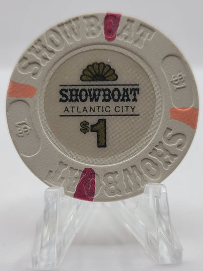 Showboat Casino Atlantic City New Jersey $1 Chip