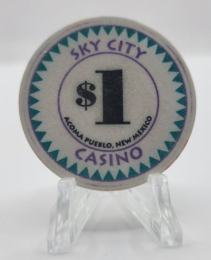 Sky City Casino Acoma New Mexico 1999 $1 Chip