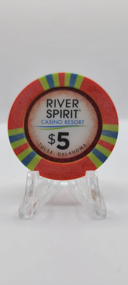 River Spirit Casino Tulsa Oklahoma 2022 $5 Chip