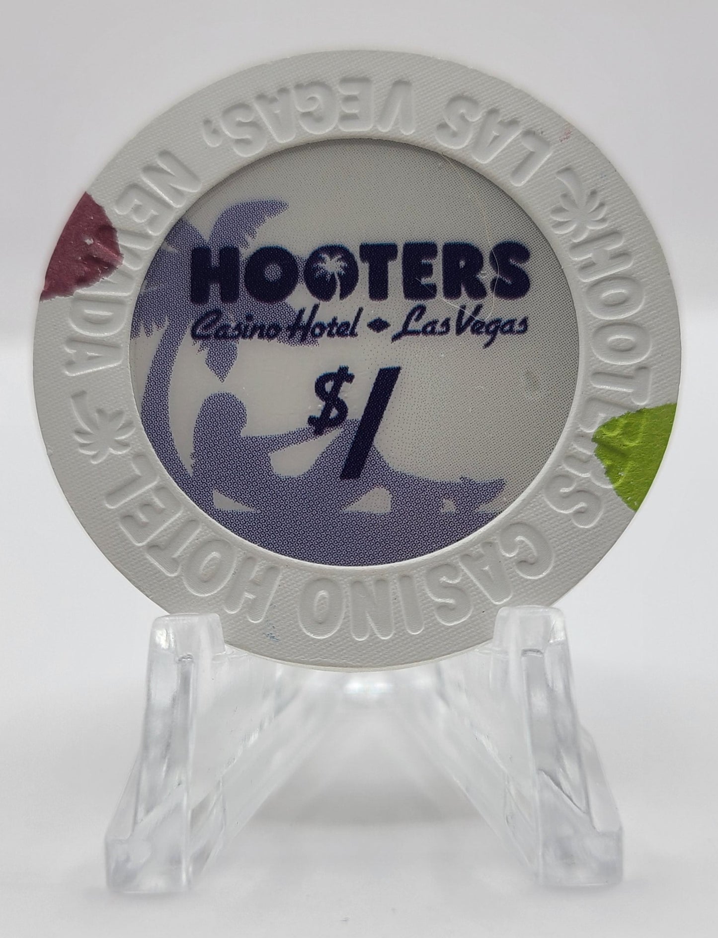 Hooters Casino Hotel Las Vegas Nevada 2006 $1 Chip E5080