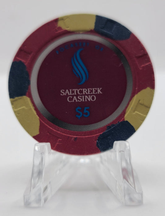 Saltcreek Casino Pocasset Oklahoma 2012 $5 Chip