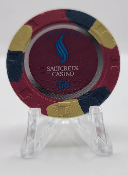 Saltcreek Casino Pocasset Oklahoma 2012 $5 Chip