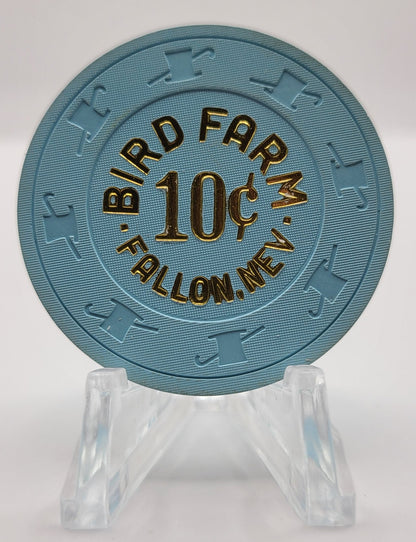 Bird Farm Casino Fallon Nevada "UNCIRCULATED" 1995 $.10 Chip N1117