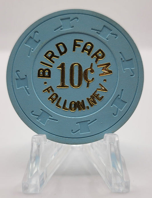 Bird Farm Casino Fallon Nevada "UNCIRCULATED" 1995 $.10 Chip N1117