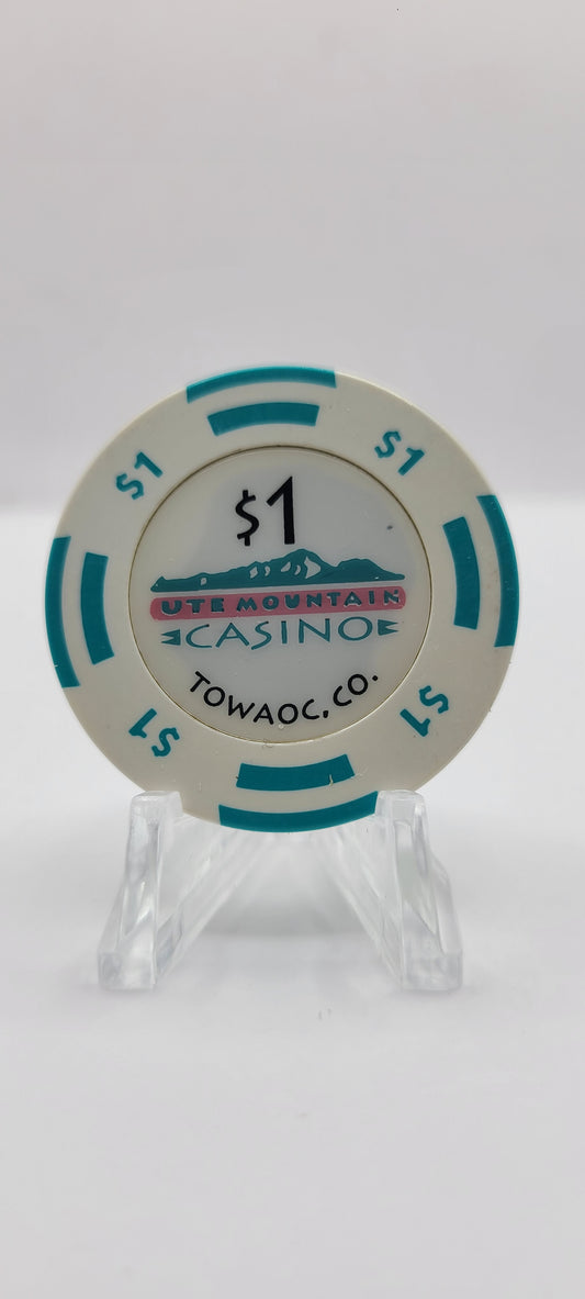 Ute Mountain Casino Towaoc Colorado 1999 $1 Chip