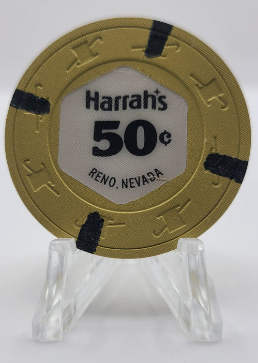 Harrah's Casino Reno Nevada 1970's $.50 Chip N2325 "UNCIRCULATED"