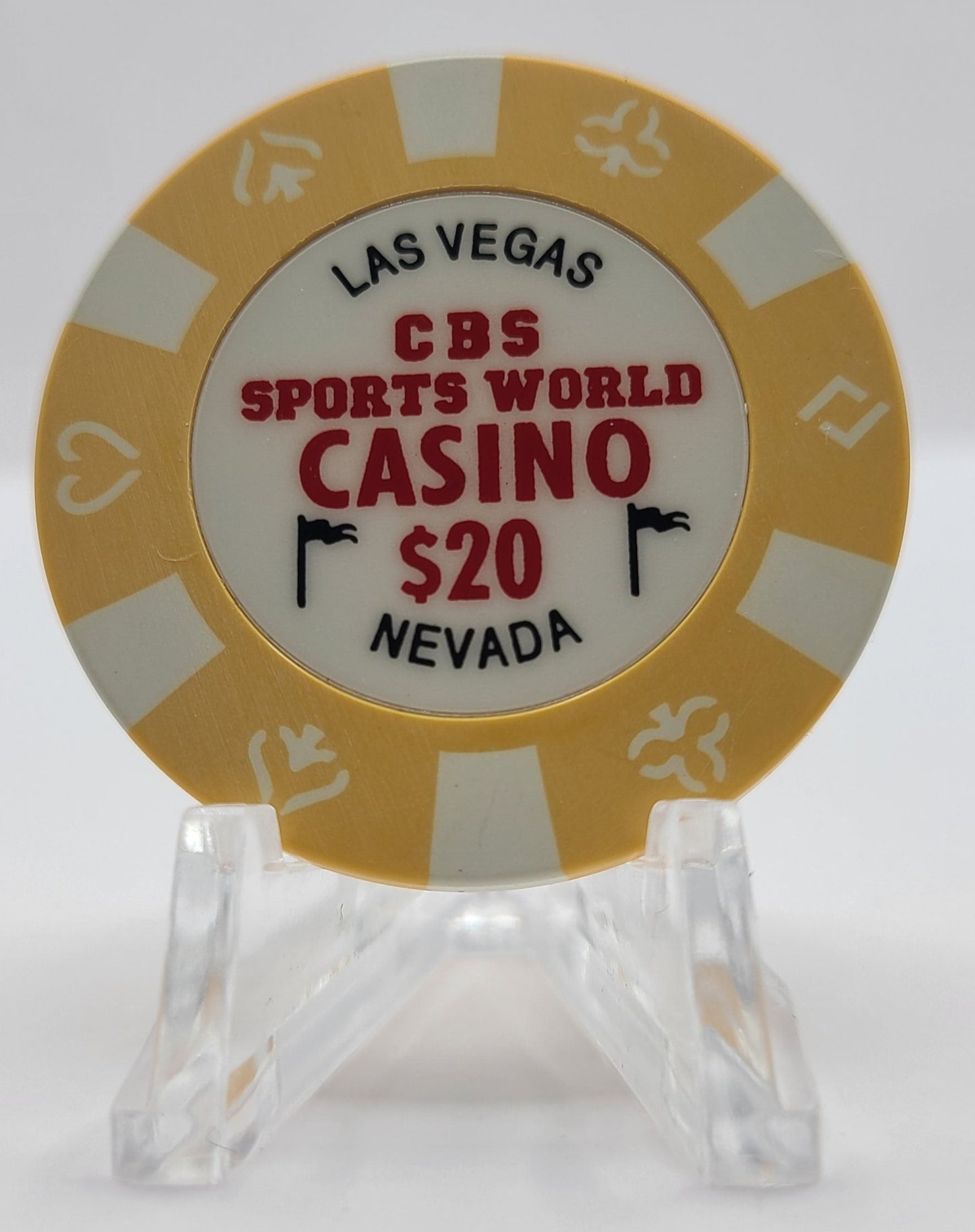 CBS Sports World Casino Las Vegas Nevada 1998 $20 Chip N9457