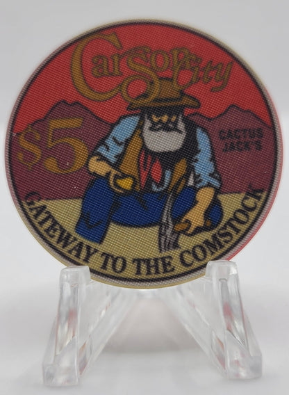 Cactus Jack's Carson City Nevada 1996 "Ltd 2000" $5 Chip N0648