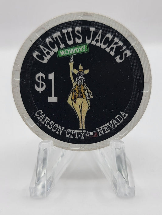 Cactus Jack's Carson City Nevada 2009 $1 Chip E8722