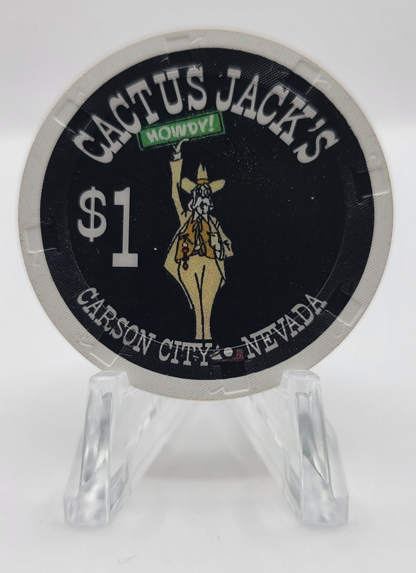 Cactus Jack's Carson City Nevada 2009 $1 Chip E8722