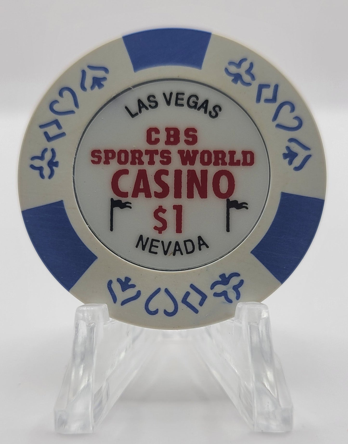 CBS Sports World Casino Las Vegas Nevada 1997 $1 Chip N9451