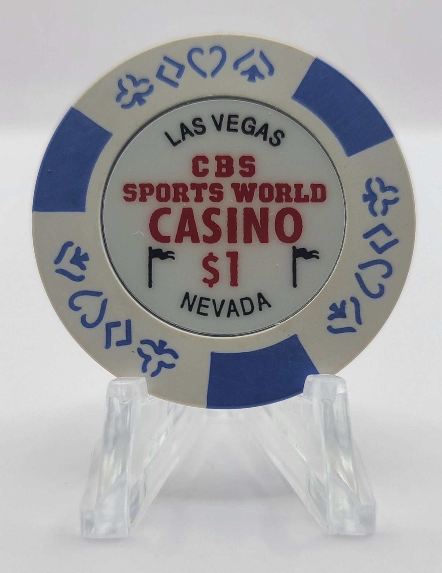 CBS Sports World Casino Las Vegas Nevada 1997 $1 Chip N9451