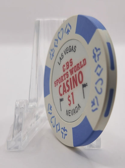 CBS Sports World Casino Las Vegas Nevada 1997 $1 Chip N9451