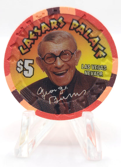 Caesars Palace Las Vegas Nevada 1995 "George Burns 100th Birthday" $5 Chip N4732