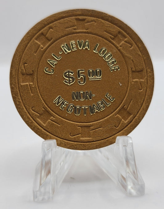 Cal-Neva Lodge Lake Tahoe Nevada 1980's "Non-Negotiable" $5 Chip N2806.L