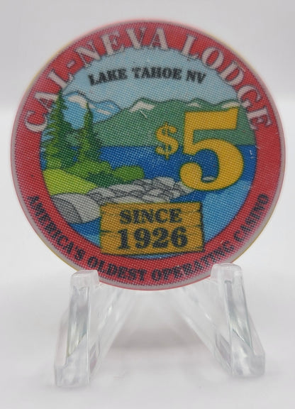 Cal-Neva Lodge Lake Tahoe Nevada 1993 $5 Chip N0599